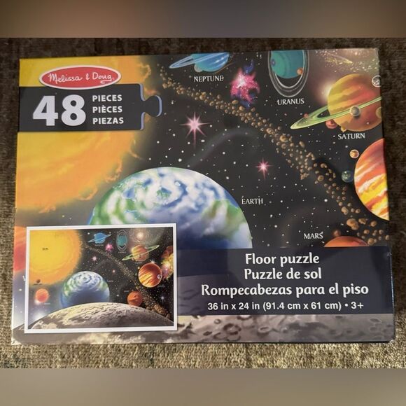 NEW Melissa and Doug 48 Pieces Solar System Floor Puzzle - Picture 1 of 5